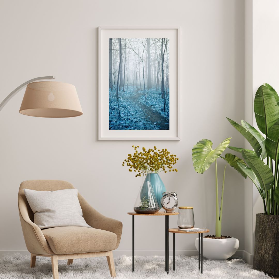 Foggy Blue Forest